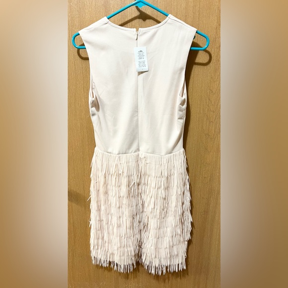 Misguided fringe dress. Nude size 6 US. New with tags. - Picture 3 of 7
